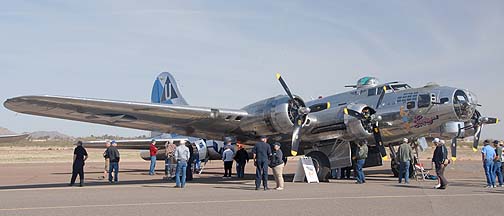 Boeing B-17G Flying Fortress N9323Z Sentimental Journey, Cactus Fly-in, March 5, 2011